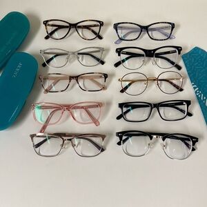 Bundle of 10 zenni glasses